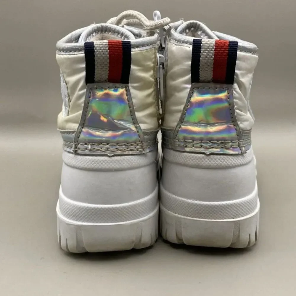 Tommy Hilfiger Girls White Danni Duck Rain/Snow Boot Shoes Sz 8